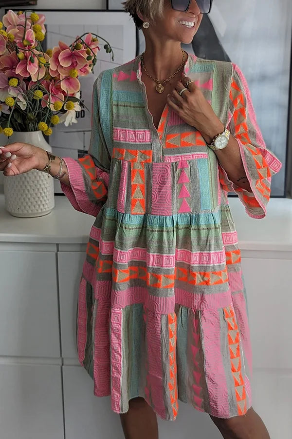 ELSA – Boho volangklänning med vidd | Stråla Stockholm